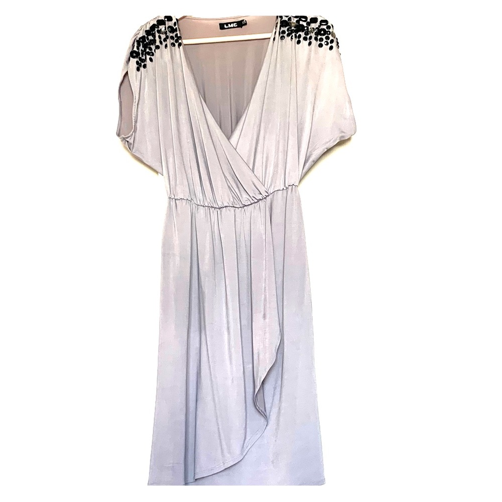 Small-Medium Stunning dress color gray-silver